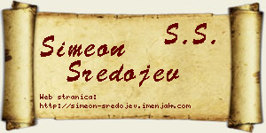 Simeon Sredojev vizit kartica